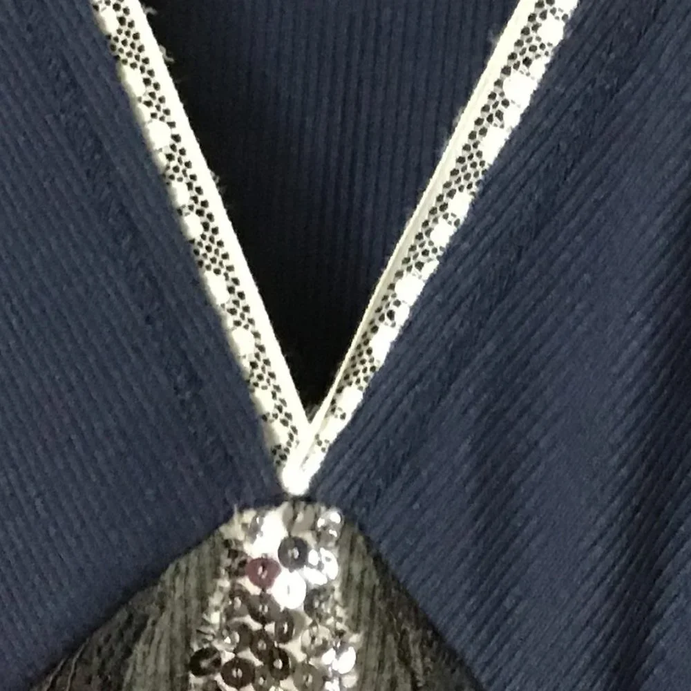 Custo Barcelona Vintage Blue Emblished T Shirt - Picture 7 of 12